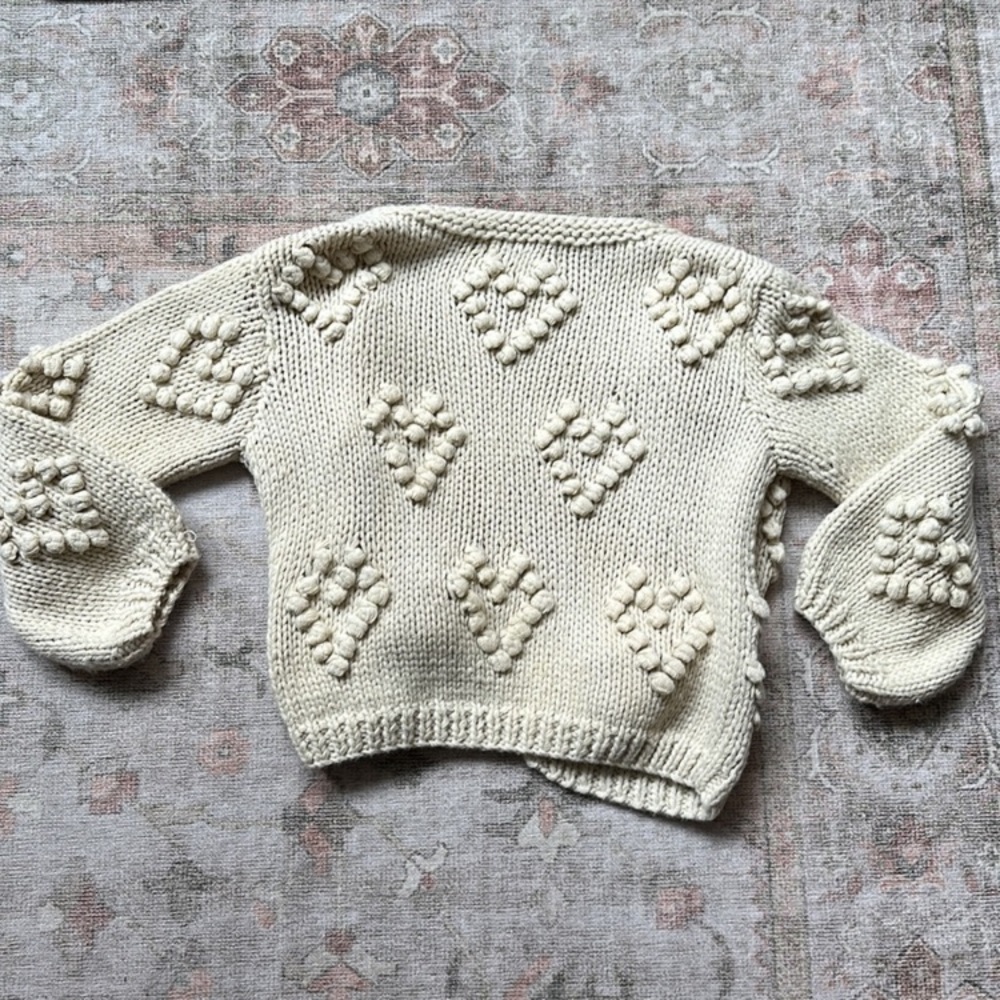 Anthropologie PomPom Heart Cardigan - Picture 7 of 7